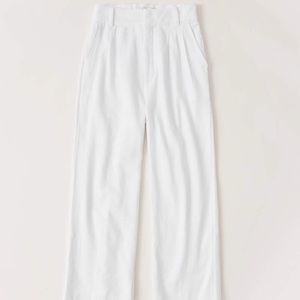 Wide-legged Linen Pants